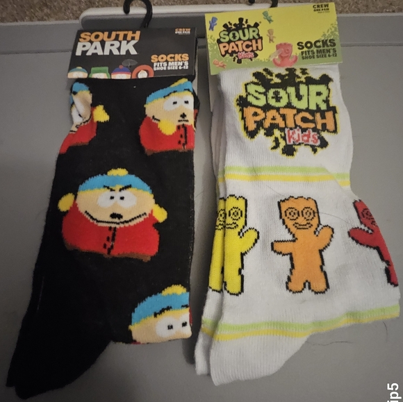 Nwt south park and sour patch socks - Picture 1 of 3